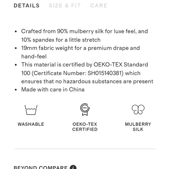 Quince washable silk blouse in “celestial”, a beautiful peacock blue - Picture 9 of 15